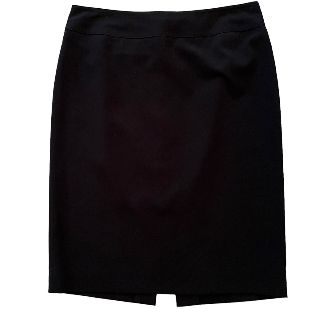 INC International Concepts Black Pencil Skirt with Gold-Tone "Equestrian” Buckle